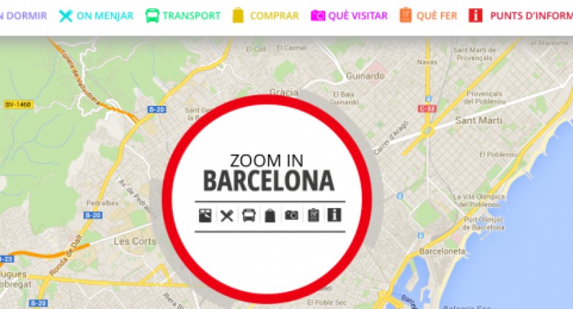 barcelona turisme mapa Barcelona Turisme lanza un mapa interactivo para organizar visitas 